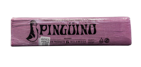 Papel Crepé Pingüino C/10 Rosa Perla