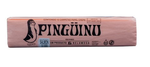 Papel Crepé Pingüino C/10 Salmón