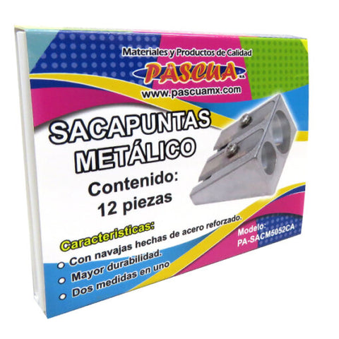 Sacapuntas Pascua Metalico 5052 Caja  C/12