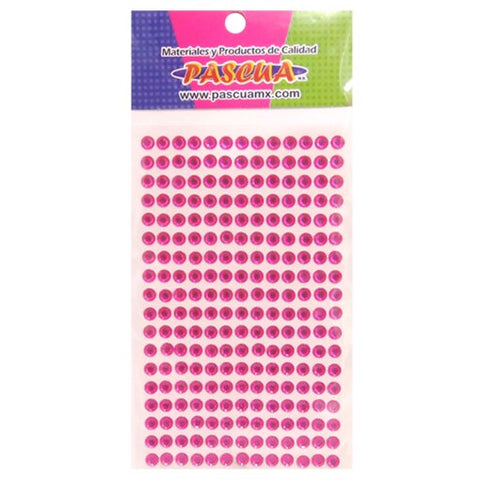 Piedras Pascua C/Adhesivo C/260 6MM Fiusha PIED-REDO06AA