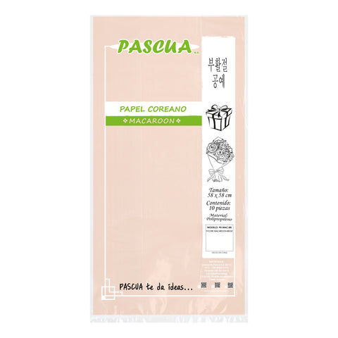 Papel Coreano Macaroon C/10 Beige