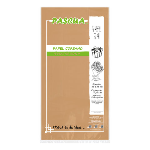 Papel Coreano Macaroon C/10 Natural