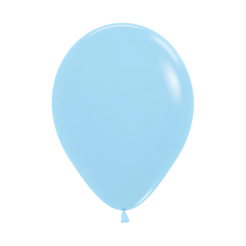 Globo Sempertex Mate No.5 Azul Pastel C/50