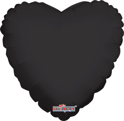 Globo MetÌÁlico 18H Corazon Solido Negro