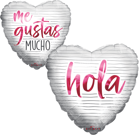 Globo MetÌÁlico 04H Hola Me Gustas