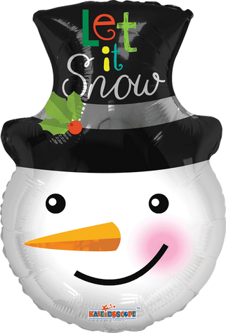Globo Metálico Junior Shape Snowman Shape