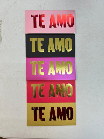 Sobre Dinero Party Max Foil Te Amo C/5