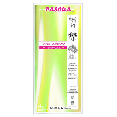 Papel Coreano Tornasol C/10 Amarillo