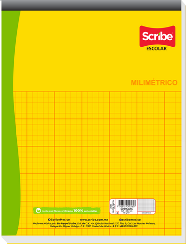 Block Scribe Milímetrico T/Carta 50H 2600