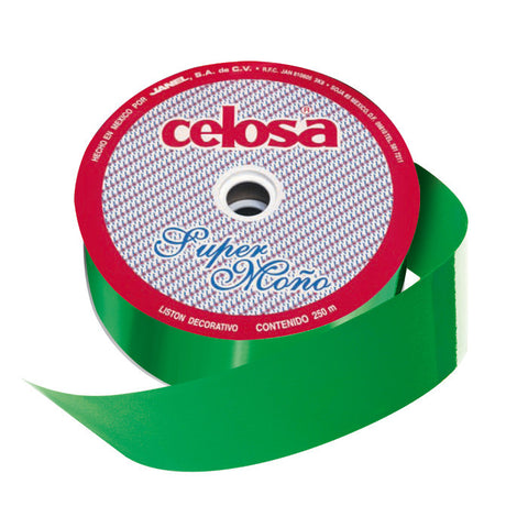 Listón Celosa 017 #22 250Mts Verde Bandera