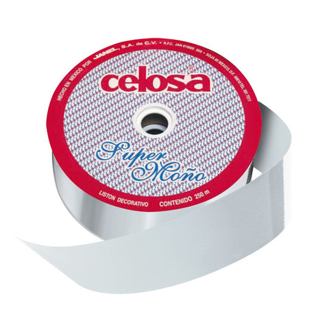 Listón Celosa 017 #22 250Mts Plata