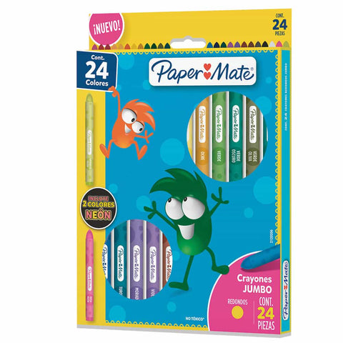 Crayon Paper Mate C/24 Jumbo Redondo