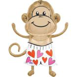 Globo Metálico Sup Shape Love Monkey