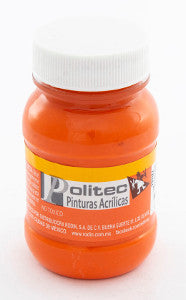 Pintura Acrílica Politec 100 Ml. 308 Naranja C/6