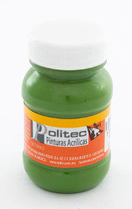 Pintura Acrílica Politec 100 Ml. 328 Verde Hoja C/6