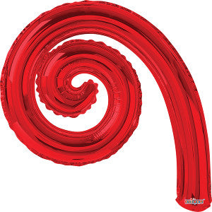 Globo Metálico Kurlys Spiral GB Rojo