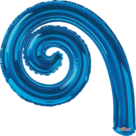 Globo Metálico Kurlys Spiral Royal Blue