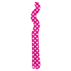 Globo Metálico Zig Zag Hot Pink Dots