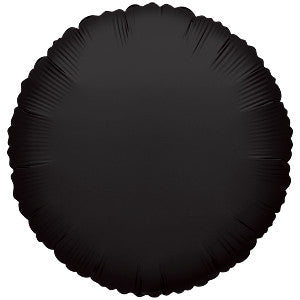 Globo Metálico 18C Sólido Círculo Negro