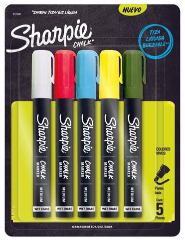 Marcador Sharpie Chalk Gis Liquido C/5 2175541