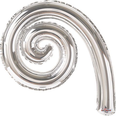Globo MetÌÁlico Kurlys Spiral Silver