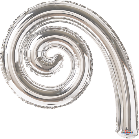 Globo Metálico Kurlys Spiral Silver