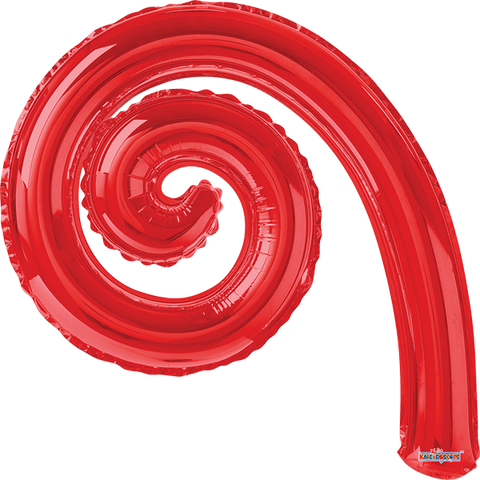 Globo MetÌÁlico Kurlys Spiral Red
