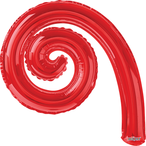 Globo Metálico Kurlys Spiral Red