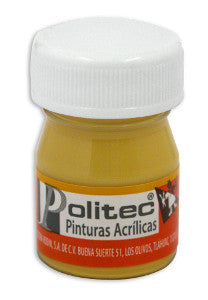 Pintura Acrílica Politec 20 Ml. 327 Amarillo Claro C/12
