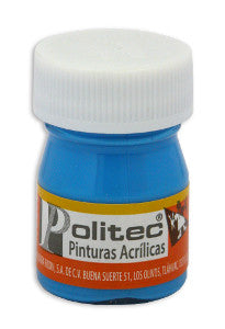 Pintura Acrílica Politec 20 Ml. 313 Azul Celeste C/12