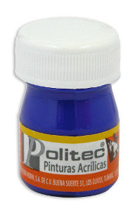 Pintura Acrílica Politec 20 Ml. 315 Azul Ultramar C/12