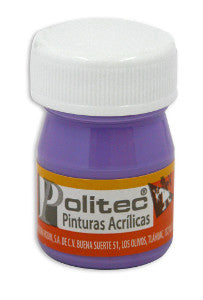 Pintura Acrílica Politec 20 Ml. 334 Morado C/12