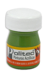Pintura Acrílica Politec 20 Ml. 328 Verde Hoja C/12