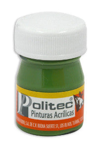 Pintura Acrílica Politec 20 Ml. 325 Verde Nilo C/12