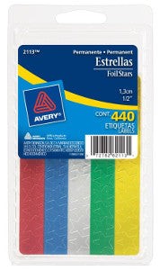 Estrellitas de colores Avery c/440