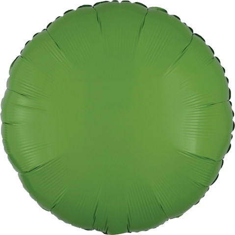 Globo Metálico 18C Solido Circulo Verde Kiwi