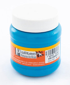 Pintura Acrílica Politec 250 Ml. 313 Azul Celeste