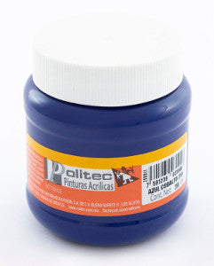 Pintura Acrílica Politec 250 Ml. 310 Azul Cobalto