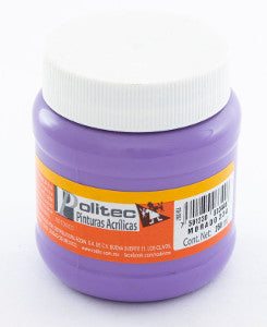Pintura Acrílica Politec 250 Ml. 334 Morado