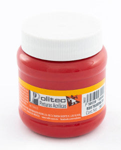 Pintura Acrílica Politec 250 Ml. 309 Rojo Toluidina