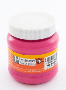 Pintura Acrílica Politec 250 Ml. 337 Rosa Mexicano