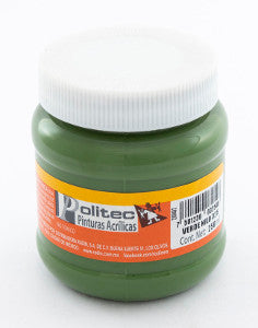 Pintura Acrílica Politec 250 Ml. 325 Verde Nilo