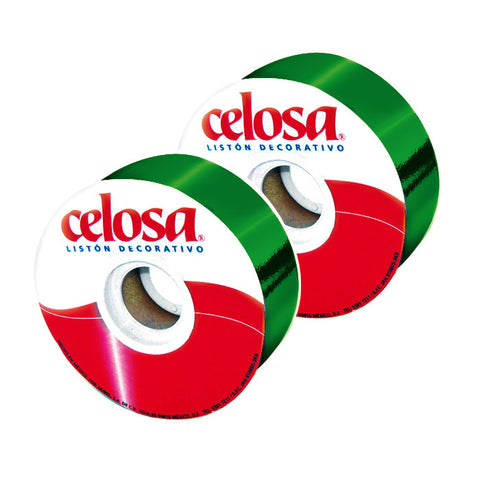 Listón Celosa #9 280 Metálico Verde Bandera