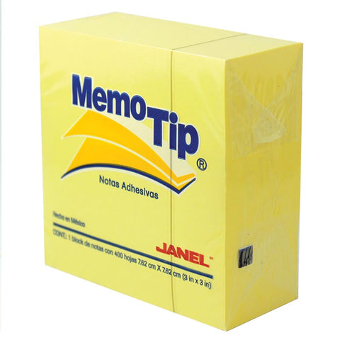 Memotip Mini Cubo Amarillo 2x2 C/400