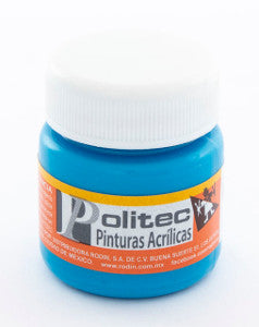 Pintura Acrílica Politec 313 Azul Celeste 30ml C/15