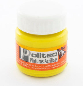 Pintura Acrílica Politec 307 Limón Hanza 30ml C/15
