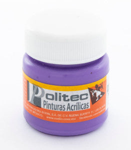 Pintura Acrílica Politec 334 Morado 30ml C/15