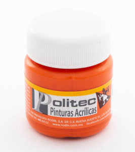 Pintura Acrílica Politec 308 Naranja 30ml C/15