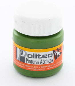 Pintura Acrílica Politec 328 Verde Hoja 30ml C/15