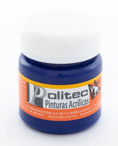 Pintura Acrílica Politec 30 Ml. 310 Azul Cobalto C/15